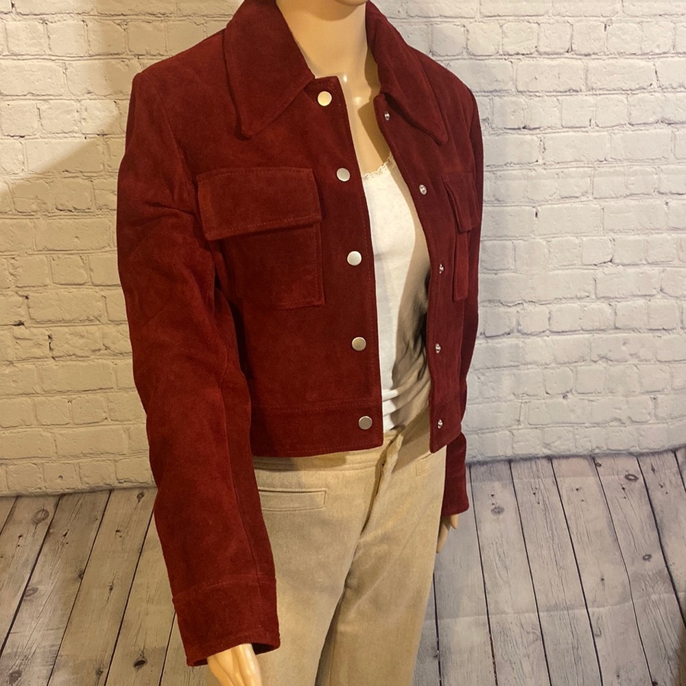 GORGEOUS 7 For All Mankind Suede Jacket SZ SM